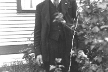 152: Anthony Ryan in the family flower garden. (circa 1944-1946) [courtesy of Mary (Dunphy) Lamb]  - son of Michael Ryan &amp;amp; Petronella Whelan